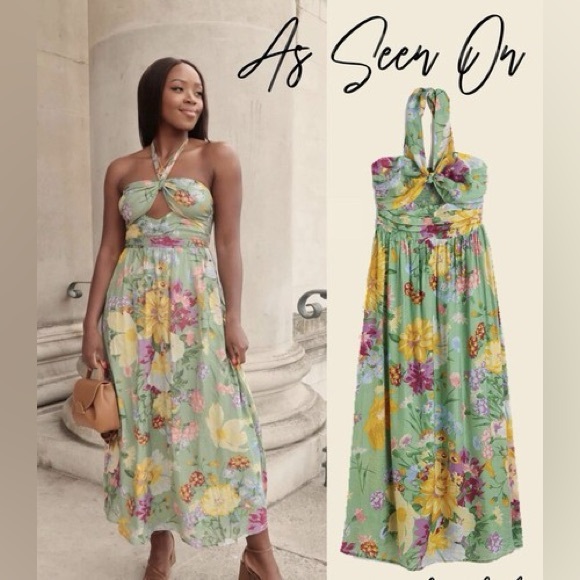 H&M Dresses & Skirts - NWT H&M halter cut out floral dress vacation wear